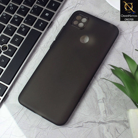 Xiaomi Redmi 9C Cover - Black - New Ultra Thin Paper Shell Round Borders Soft Case