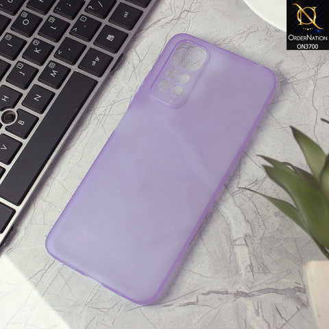 Xiaomi Redmi Note 11S Cover - Purple - New Ultra Thin Paper Shell Round Borders Soft Case
