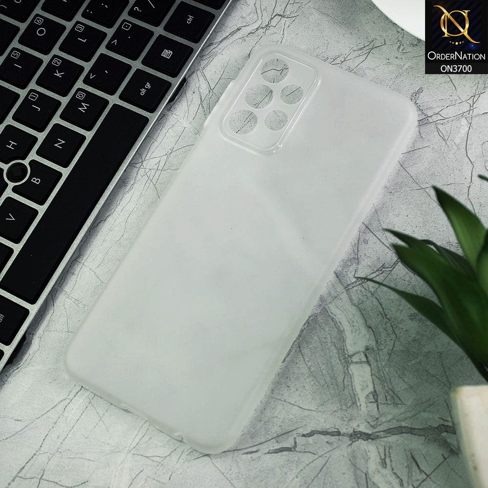 Samsung Galaxy A23 5G Cover - White - New Ultra Thin Paper Shell Round Borders Soft Case