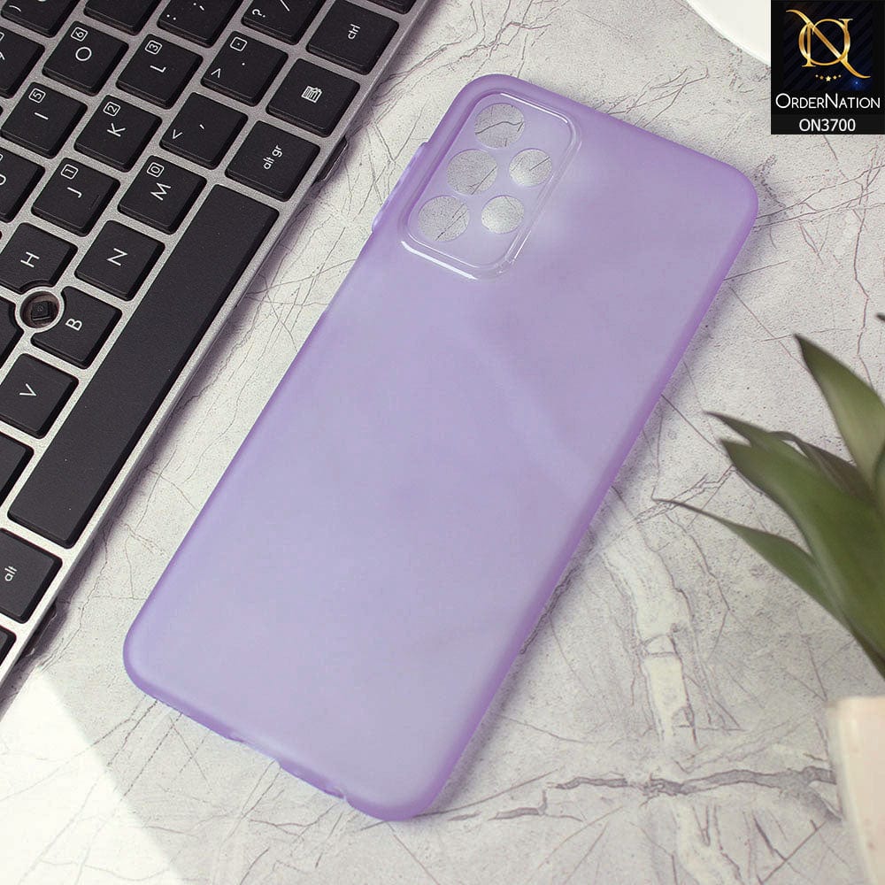 Samsung Galaxy A32 Cover - Purple - New Ultra Thin Paper Shell Round Borders Soft Case