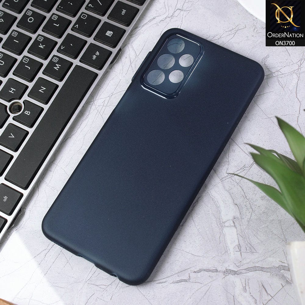 Samsung Galaxy A73 5G Cover - Blue - New Ultra Thin Paper Shell Round Borders Soft Case