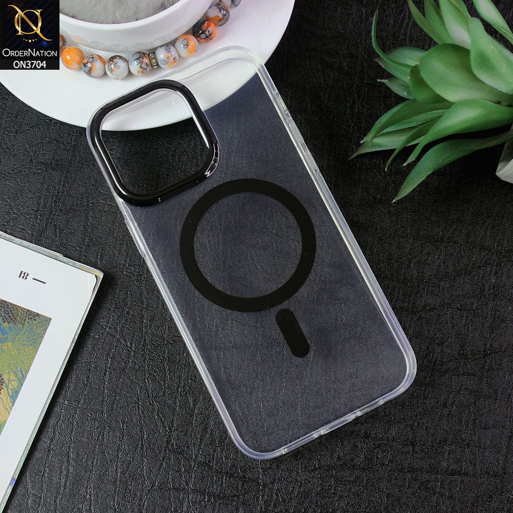 iPhone 14 Pro Max Cover - Black - Keephone Magnetic Pro Series magsafe Soft Silicone case