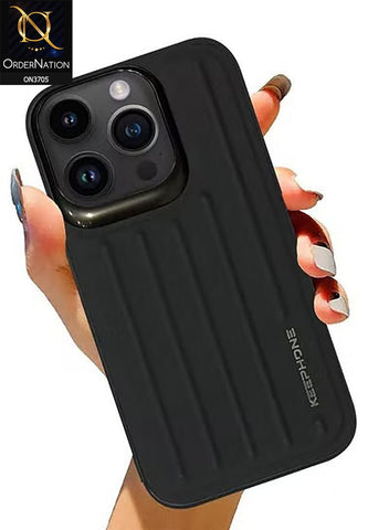 iPhone 14 Pro Max Cover - Black - Keephone Shockproof Heavy Duty Trunk Series Full Body protective Soft Case