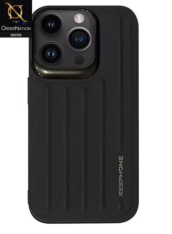 iPhone 14 Pro Max Cover - Black - Keephone Shockproof Heavy Duty Trunk Series Full Body protective Soft Case