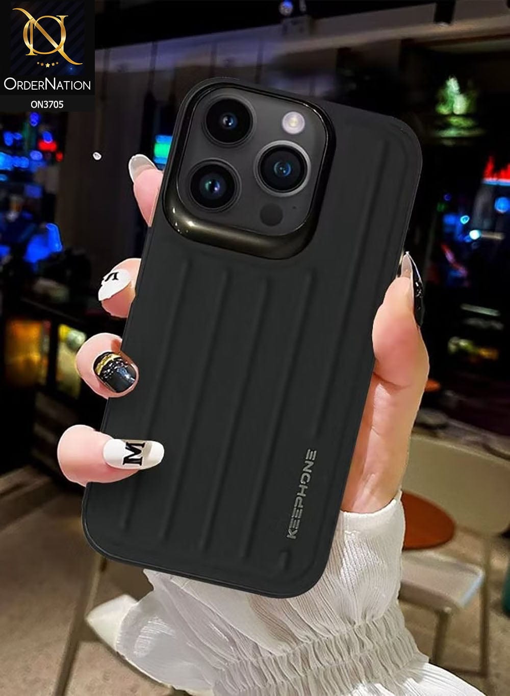 iPhone 14 Pro Max Cover - Black - Keephone Shockproof Heavy Duty Trunk Series Full Body protective Soft Case
