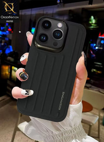 iPhone 14 Pro Max Cover - Black - Keephone Shockproof Heavy Duty Trunk Series Full Body protective Soft Case