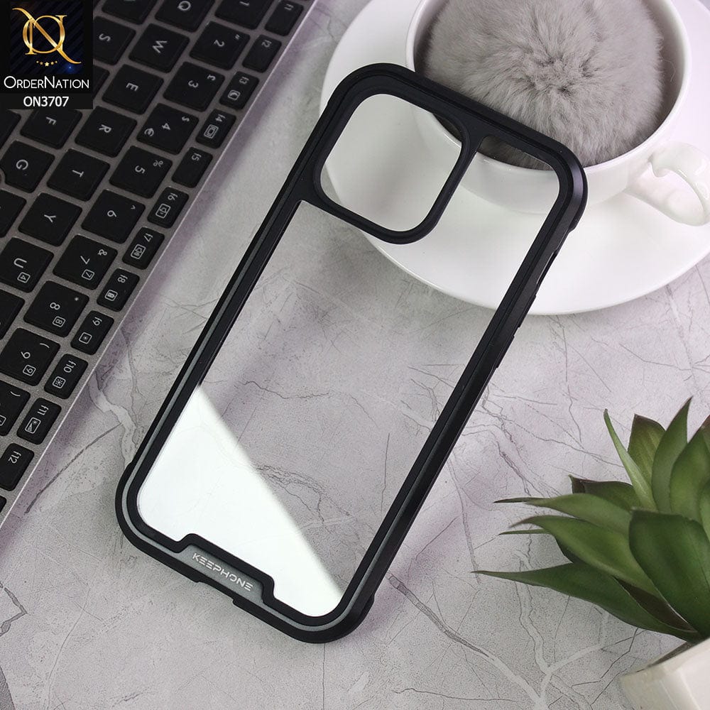 iPhone 14 Pro Max Cover - Black - Keephone Magnetic Pro Series magsafe Soft Silicone case