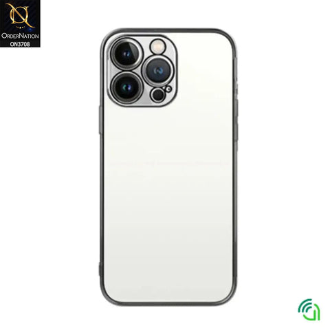 iPhone 14 Pro Max Cover - Golden - Keephone Beauty Series Transparent Soft Silicone Camera Protection Case