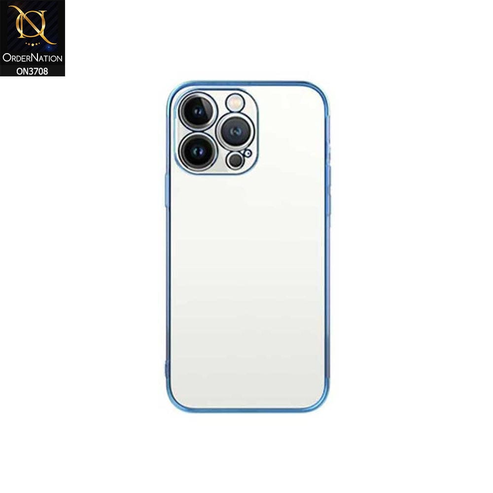 iPhone 14 Pro Max Cover - Sierra blue - Keephone Beauty Series Transparent Soft Silicone Camera Protection Case