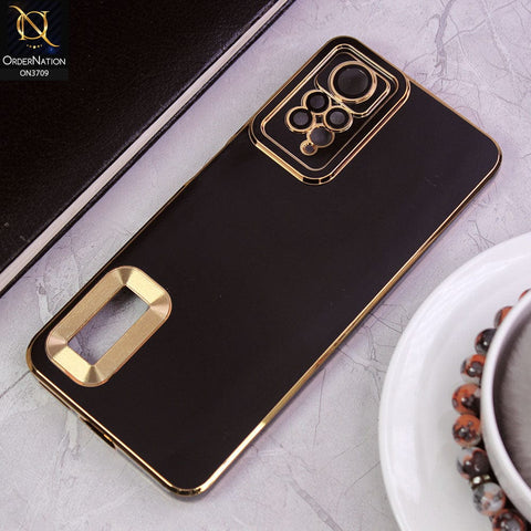 Xiaomi Redmi Note 11 Pro Cover - Black - All New Electroplating Borders With Logo Hole Camera Protection Soft Silicon Case