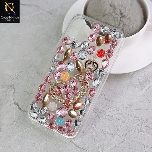 iPhone 11 Cover  - Luxury 3D Purse Gems Rhime Stone Bling Soft Silicon Case