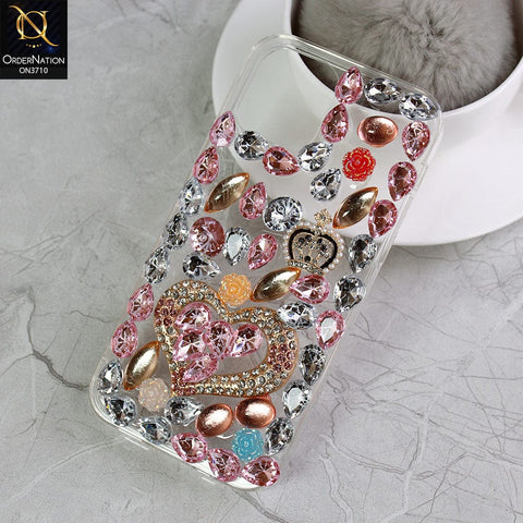 iPhone 12 Pro Cover  - Luxury 3D Purse Gems Rhime Stone Bling Soft Silicon Case
