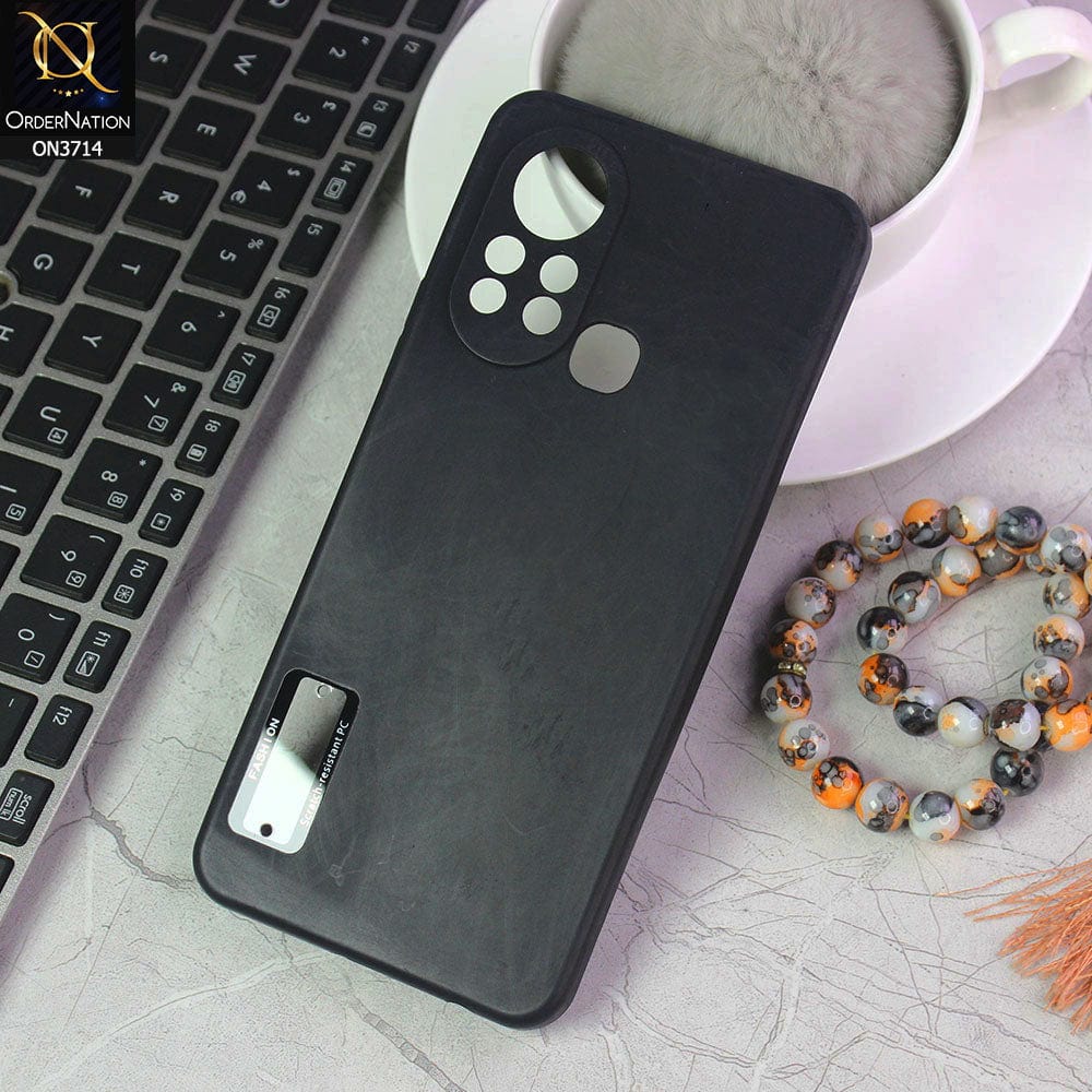 Infinix Hot 11s Cover - Black - Soft Silicone Camera Lense Protector Logo Hole Case