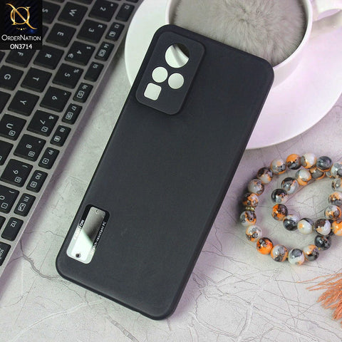 Infinix Zero X Cover - Black - Soft Silicone Camera Lense Protector Logo Hole Case