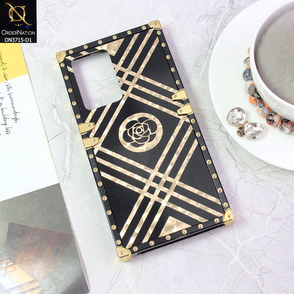 Samsung Galaxy Note 20 Ultra Cover - Design 1 - 3D illusion Gold  Soft Trunk Case ( Without Ring Holder )