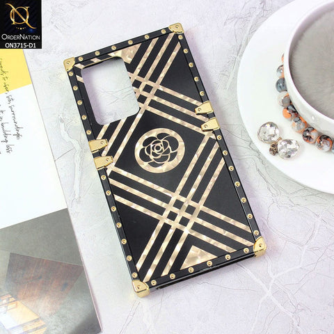 Samsung Galaxy Note 20 Ultra Cover - Design 1 - 3D illusion Gold  Soft Trunk Case ( Without Ring Holder )