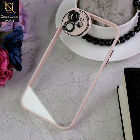 iPhone 11 Cover - Skin - Transparent Colour Border Round Camera Protection Case
