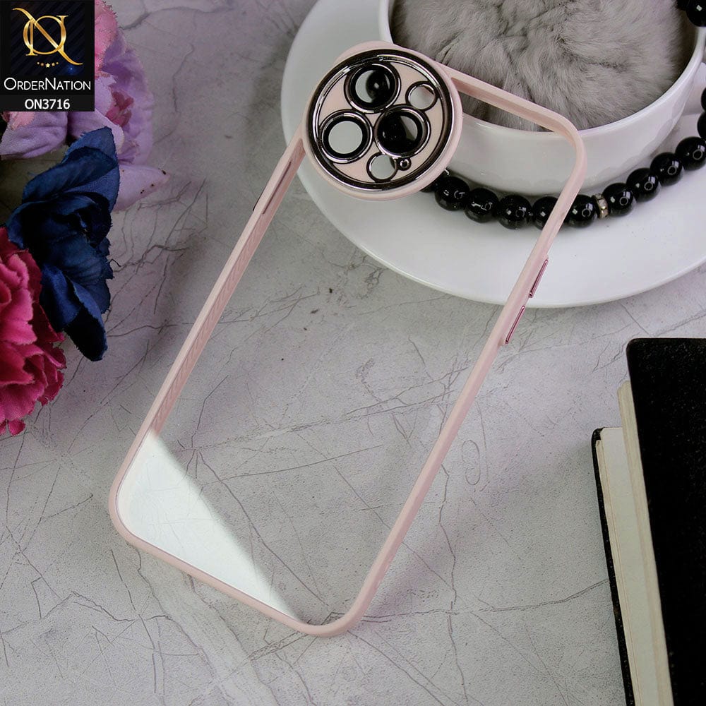 iPhone 12 Pro Cover - Skin - Transparent Colour Border Round Camera Protection Case