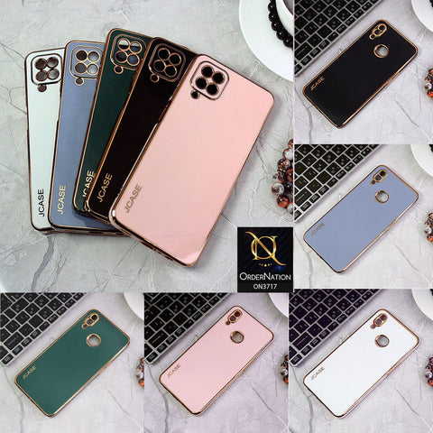 Oppo F19 Pro Cover - Pink - J-Case New Electroplating Borders  Camera Protection Soft Silicon Case