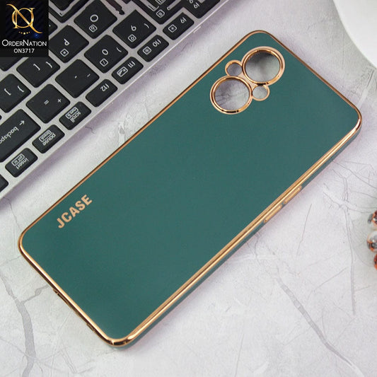 OnePlus Nord N20 5G Cover - Green - J-Case New Electroplating Borders  Camera Protection Soft Silicon Case