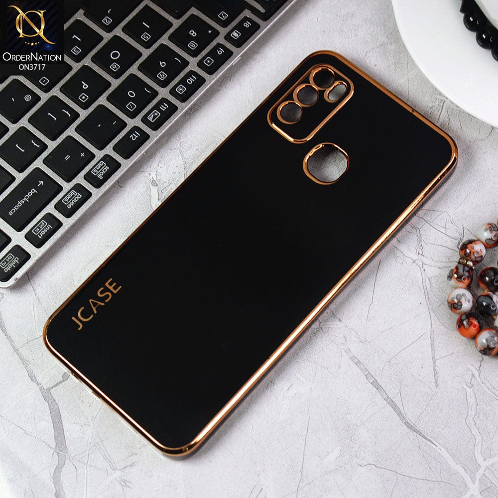 Infinix Hot 9 Play Cover - Black - J-Case New Electroplating Borders  Camera Protection Soft Silicon Case