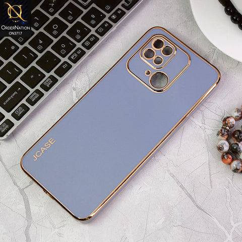 Xiaomi Redmi 10C Cover - Carolina Blue - J-Case New Electroplating Borders  Camera Protection Soft Silicon Case