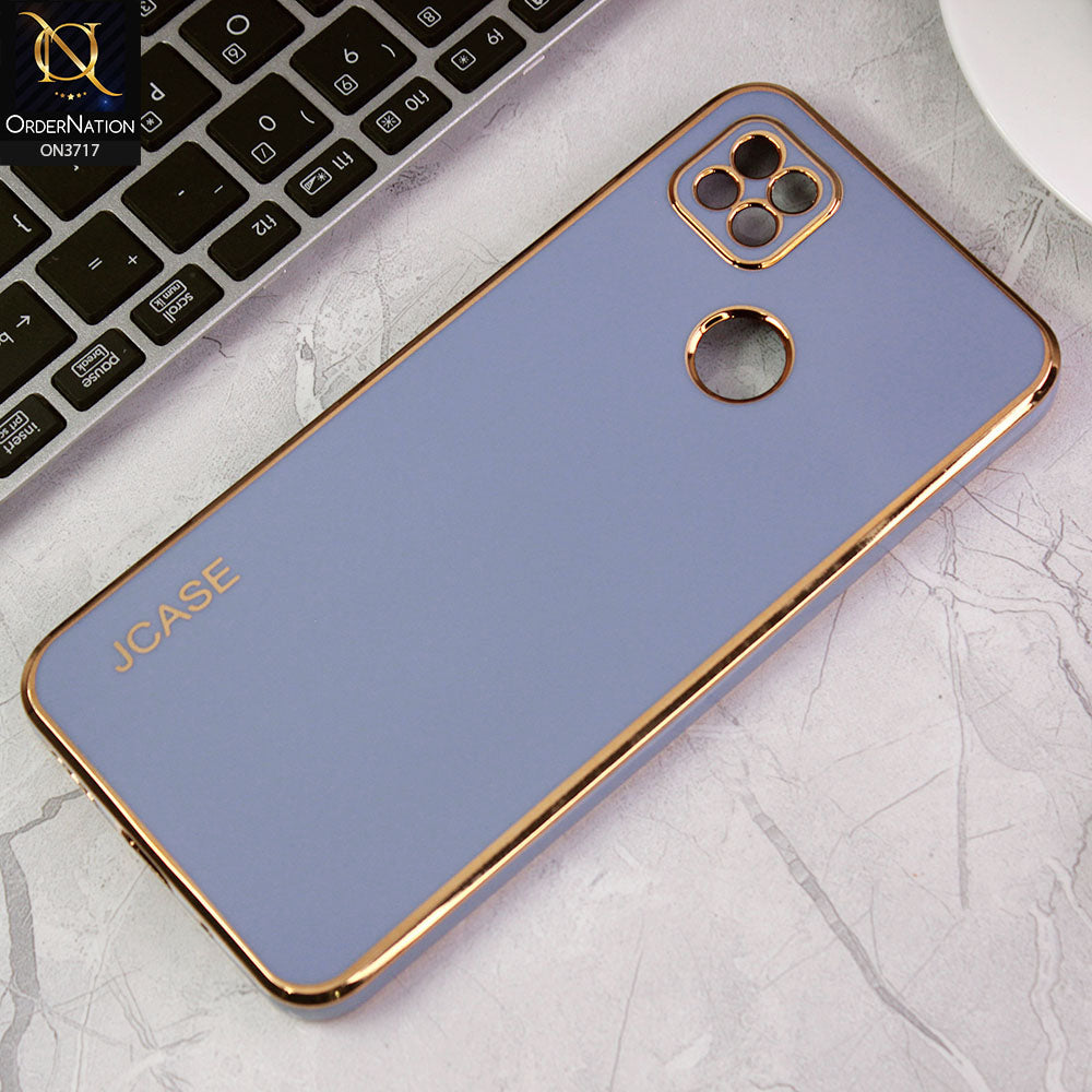 Xiaomi Redmi 10A Cover - Carolina Blue - J-Case New Electroplating Borders  Camera Protection Soft Silicon Case