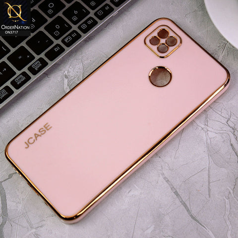 Xiaomi Redmi 10A Cover - Pink - J-Case New Electroplating Borders  Camera Protection Soft Silicon Case