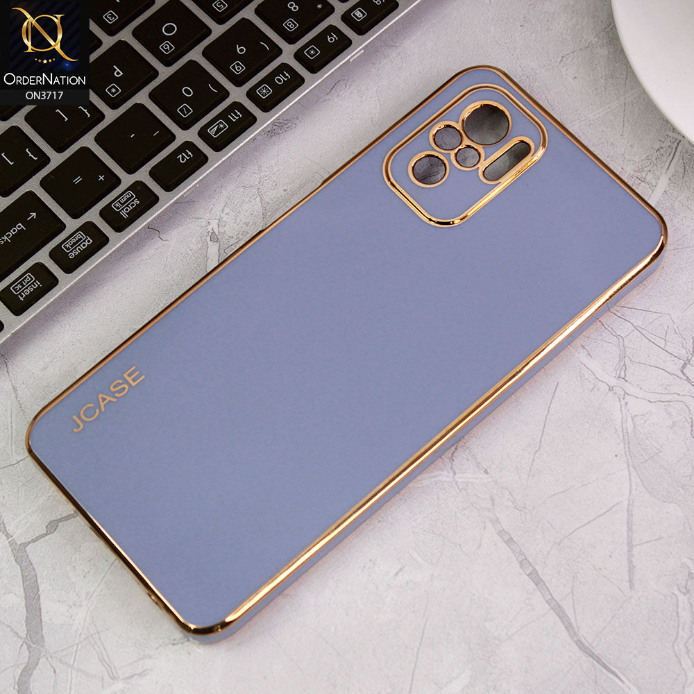 Xiaomi Redmi Note 10S Cover - Carolina Blue - J-Case New Electroplating Borders  Camera Protection Soft Silicon Case