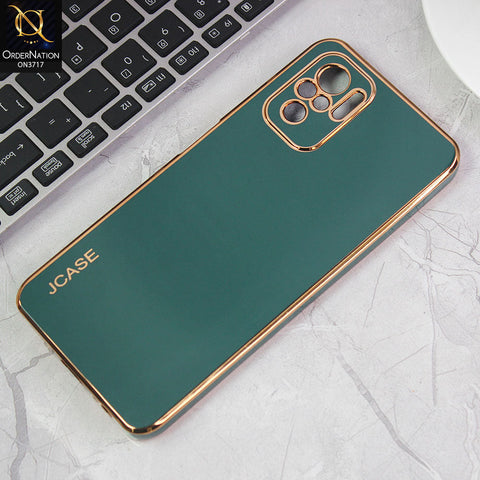 Xiaomi Redmi Note 10S Cover - Green - J-Case New Electroplating Borders  Camera Protection Soft Silicon Case
