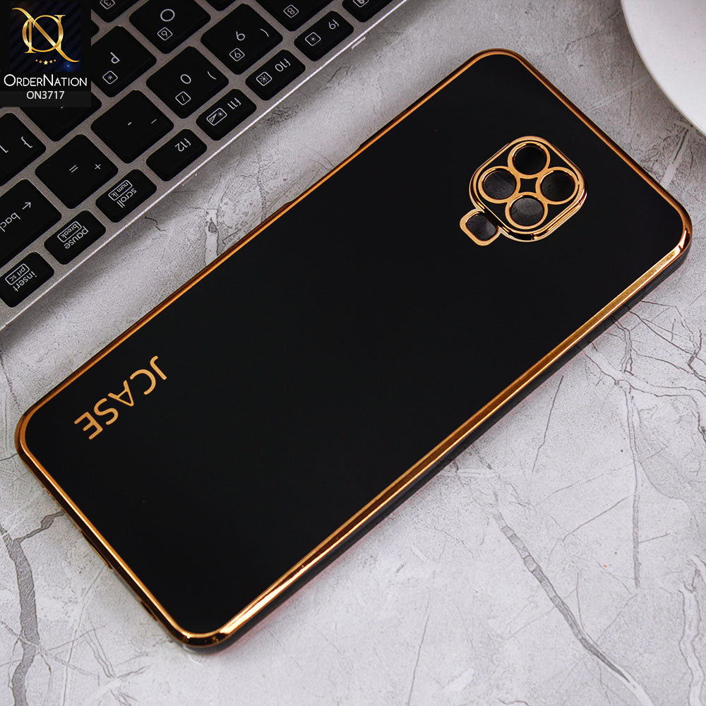 Xiaomi Redmi Note 9S Cover - Black - J-Case New Electroplating Borders  Camera Protection Soft Silicon Case