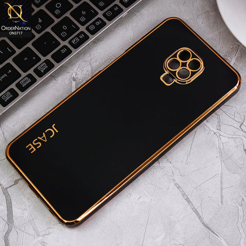 Xiaomi Redmi Note 9S Cover - Black - J-Case New Electroplating Borders  Camera Protection Soft Silicon Case