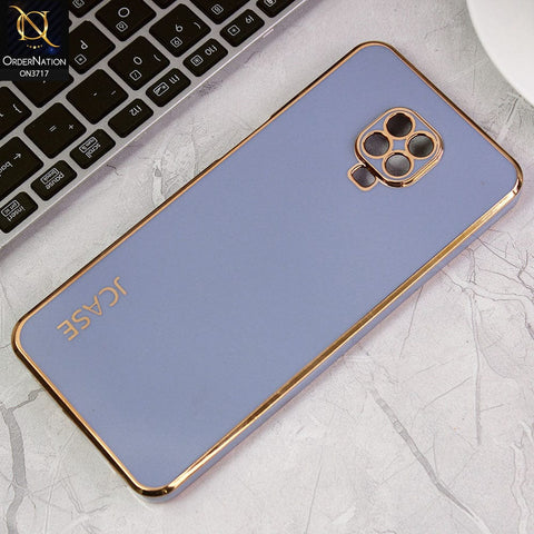 Xiaomi Poco M2 Pro Cover - Carolina Blue - J-Case New Electroplating Borders  Camera Protection Soft Silicon Case