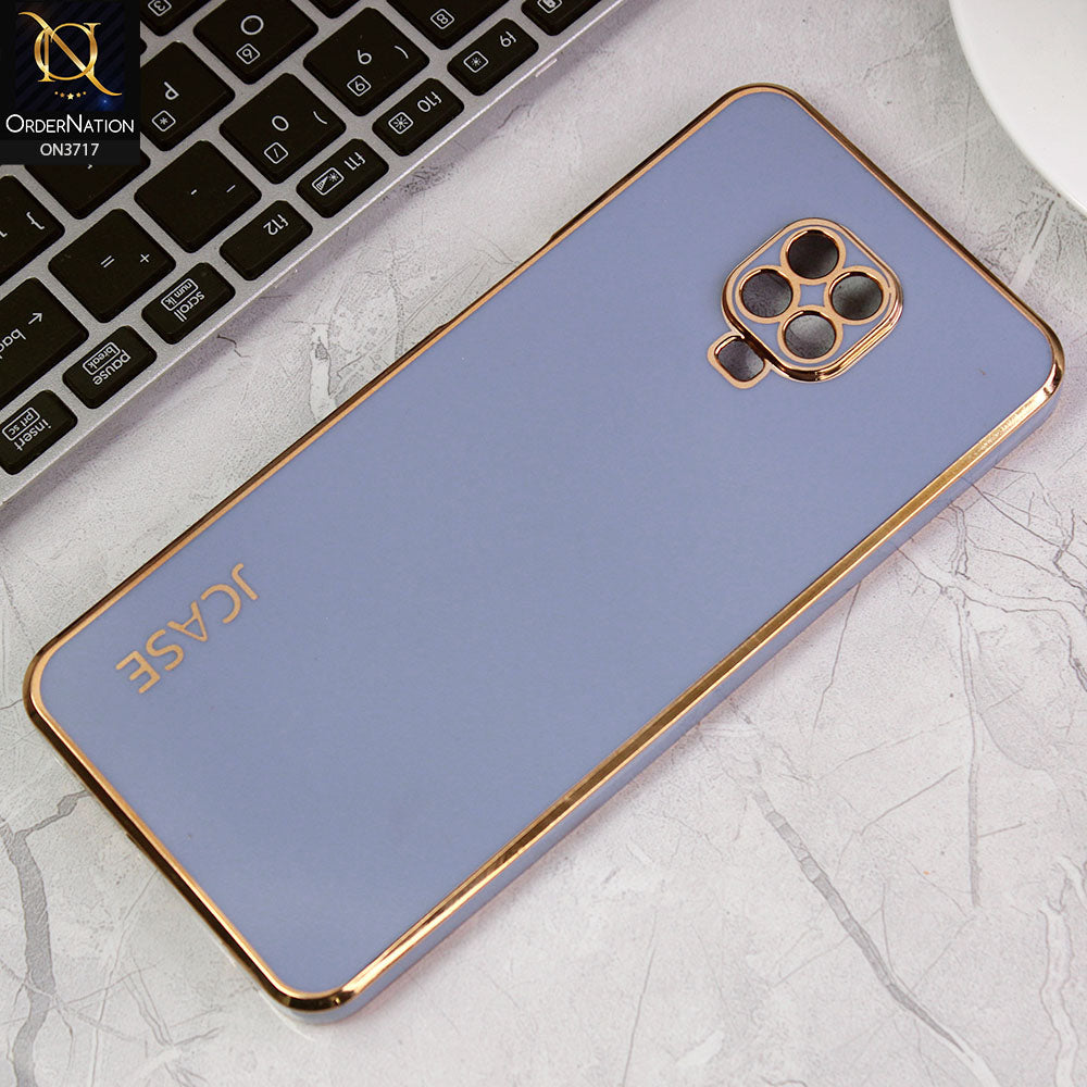 Xiaomi Redmi Note 9 Pro Cover - Carolina Blue - J-Case New Electroplating Borders  Camera Protection Soft Silicon Case