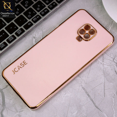 Xiaomi Redmi Note 9S Cover - Pink - J-Case New Electroplating Borders  Camera Protection Soft Silicon Case