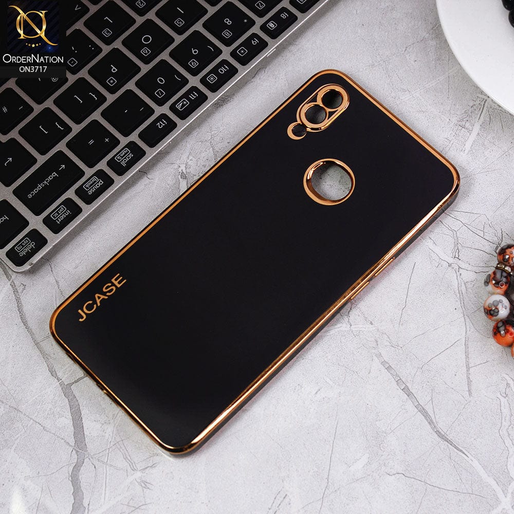 Samsung Galaxy A10s Cover - Black - J-Case New Electroplating Borders  Camera Protection Soft Silicon Case