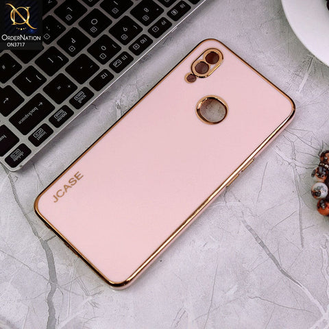 Samsung Galaxy A10s Cover - Pink - J-Case New Electroplating Borders  Camera Protection Soft Silicon Case