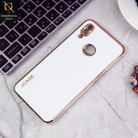 Samsung Galaxy A10s Cover - White - J-Case New Electroplating Borders  Camera Protection Soft Silicon Case