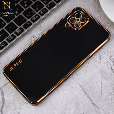 Samsung Galaxy A12 Cover - Black - J-Case New Electroplating Borders  Camera Protection Soft Silicon Case