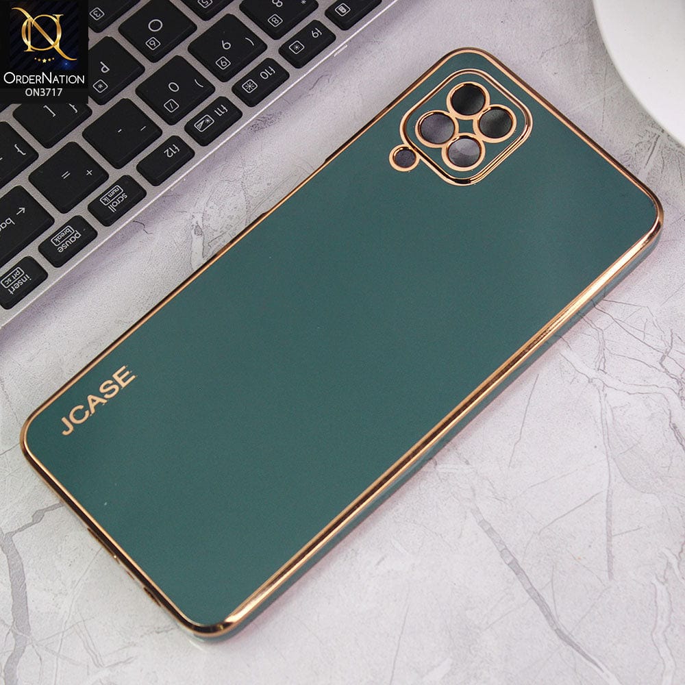 Samsung Galaxy A12 Cover - Green - J-Case New Electroplating Borders  Camera Protection Soft Silicon Case