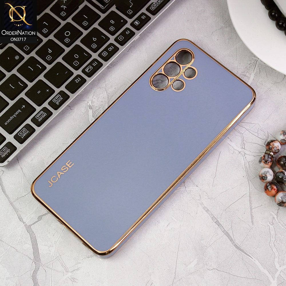Samsung Galaxy A32 Cover - Carolina Blue - J-Case New Electroplating Borders  Camera Protection Soft Silicon Case