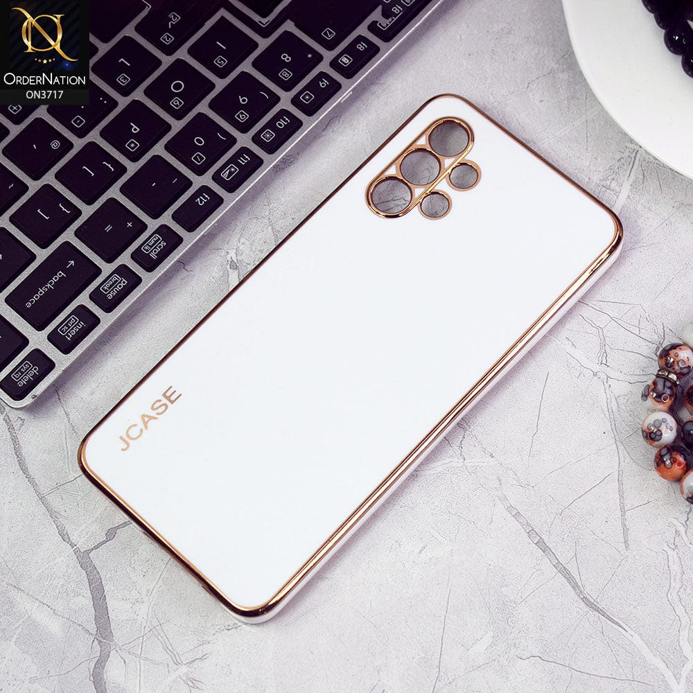 Samsung Galaxy A32 Cover - White - J-Case New Electroplating Borders  Camera Protection Soft Silicon Case