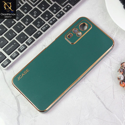 Vivo Y31 Cover - Green - J-Case New Electroplating Borders  Camera Protection Soft Silicon Case