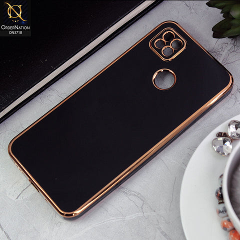 Xiaomi Redmi 9C Cover - Black - New Electroplating Borders Camera Protective Soft Silicon Case