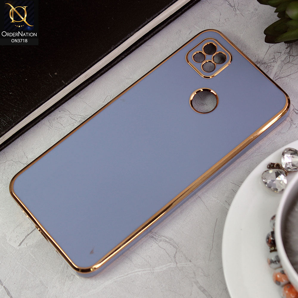 Xiaomi Redmi 9C Cover - Carolina Blue - New Electroplating Borders Camera Protective Soft Silicon Case