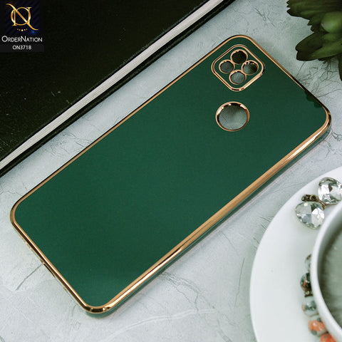 Xiaomi Redmi 9C Cover - Green - New Electroplating Borders Camera Protective Soft Silicon Case