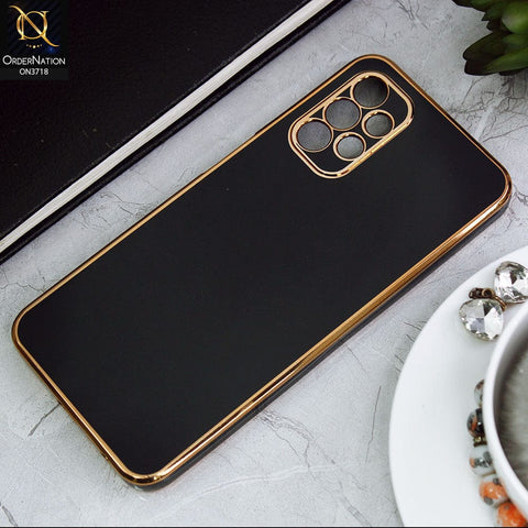 Samsung Galaxy A13 Cover - Black - New Electroplating Borders Camera Protective Soft Silicon Case