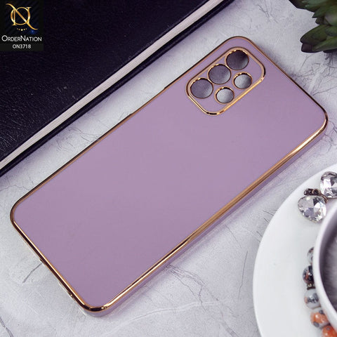 Samsung Galaxy A13 Cover - Mauve - New Electroplating Borders Camera Protective Soft Silicon Case