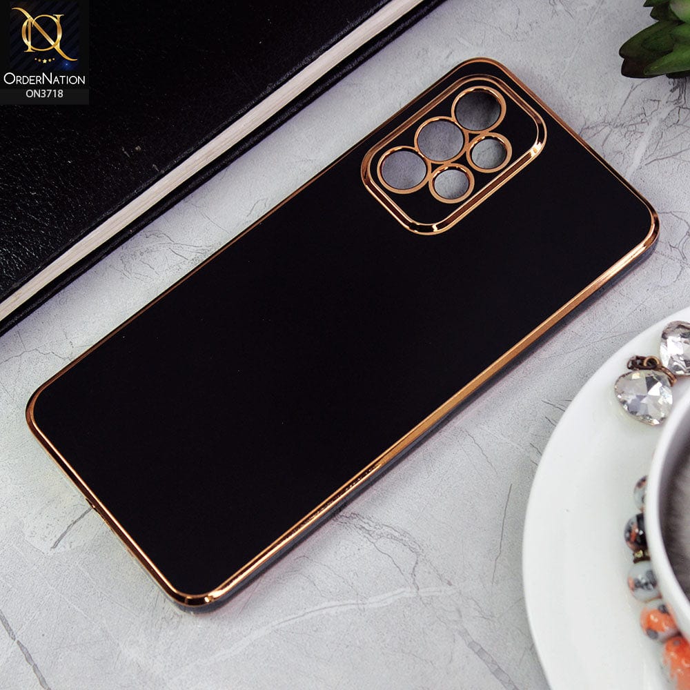 Samsung Galaxy A33 5G Cover - Black - New Electroplating Borders Camera Protective Soft Silicon Case