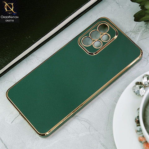 Samsung Galaxy A33 5G Cover - Green - New Electroplating Borders Camera Protective Soft Silicon Case